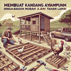 Membuat Kandang Ayam Kampung dengan Bahan Murah dan Tahan Lama